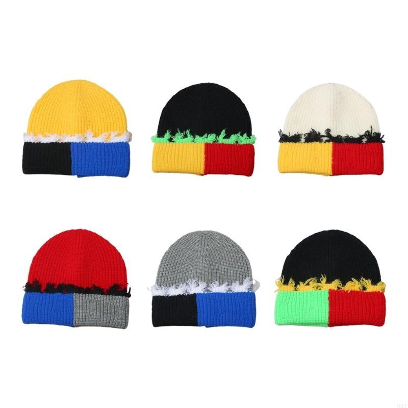 Beanie Cuffed Knit - Phiên Bản Hàn Quốc Phối Màu