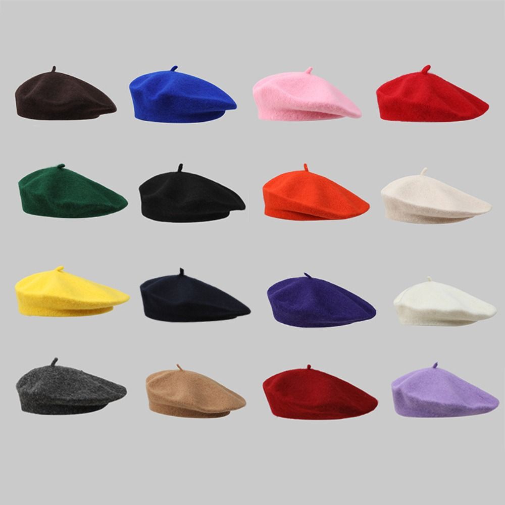 Beret French Wool - Autumn Lady Winter Warm Wool Berets