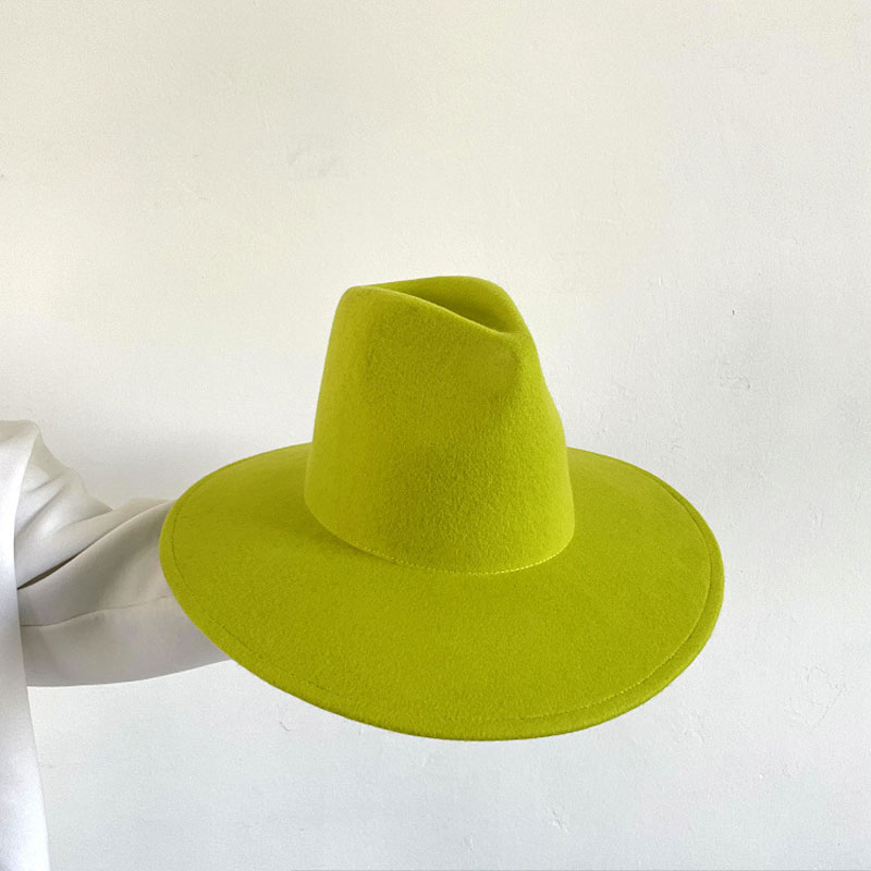 Fedora Hat Wool - Mới Mùa Đông Cao Hàng Đầu