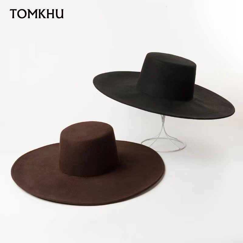 Fedora Hat Wool - Sang Trọng Retro Cổ Điển Cảm
