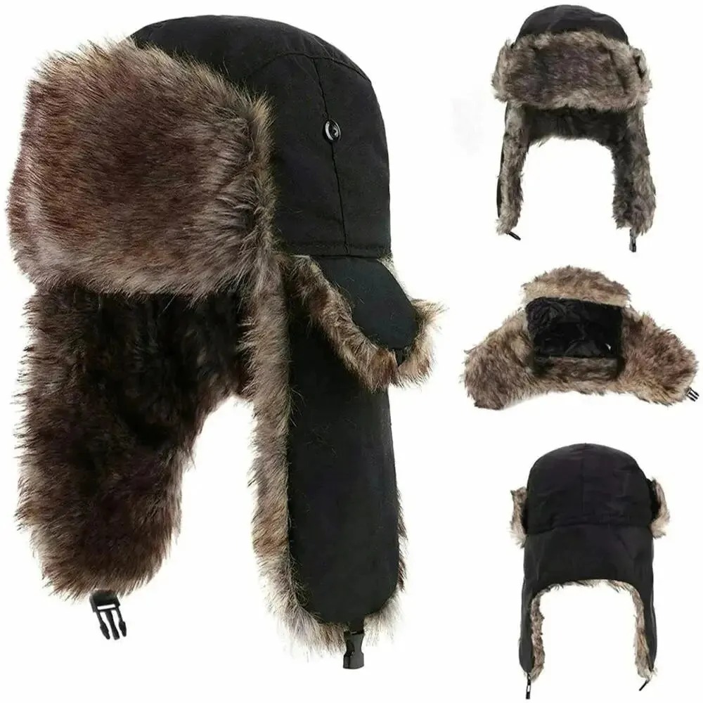 Winter Trapper Hat - Men's Winter Trapper Aviator Trooper Earflap