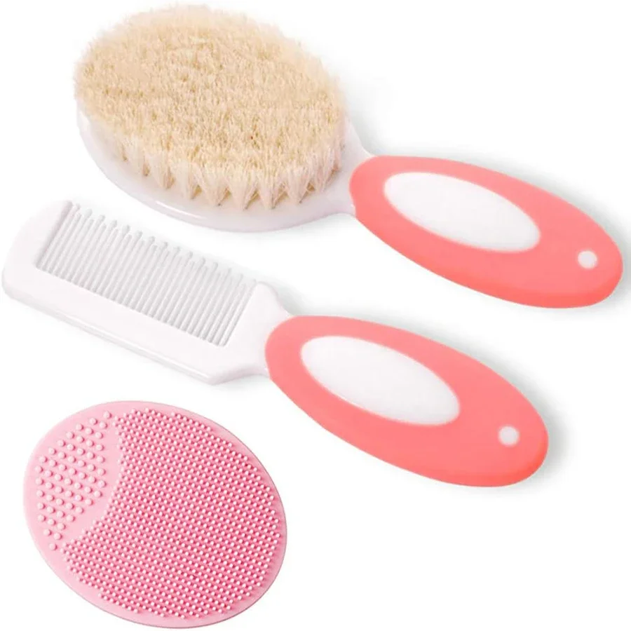 Swim Hat Silicone - Baby Hair Brush Set for Newborn