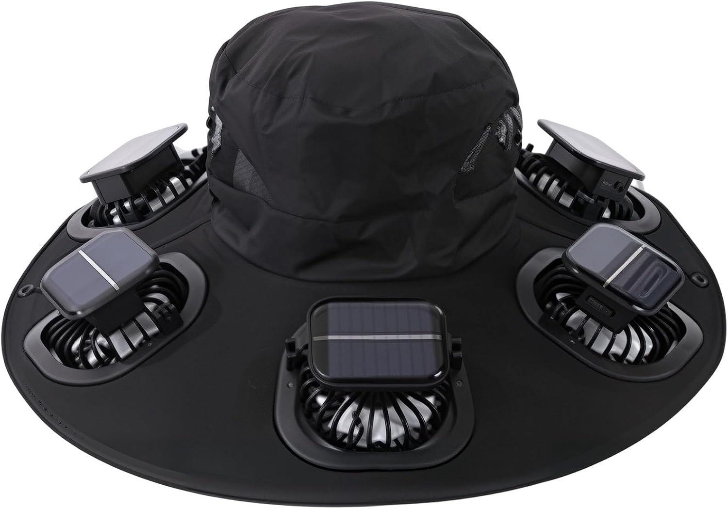 Sun Hat Wide Brim - Hot 6 Fans Solar Fan Hat