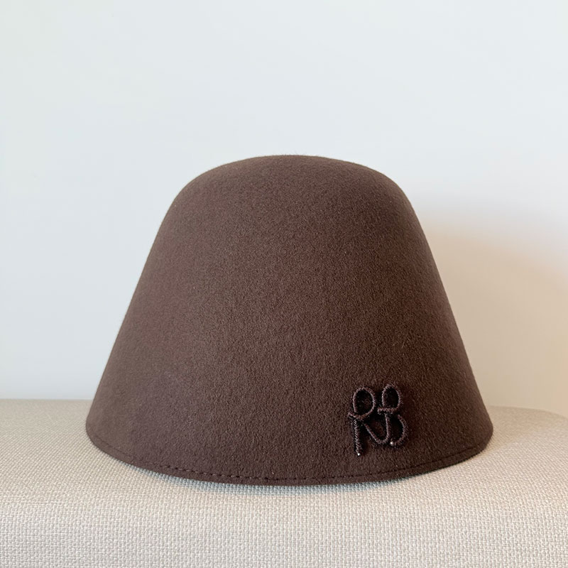 Fedora Hat Wool - Women Bucket Hat Winter Keep Warm