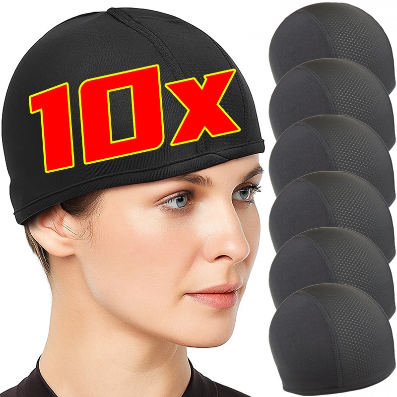 Skull Cap Helmet Liner - Helmet Inner Cooling Cap Sweat Wicking