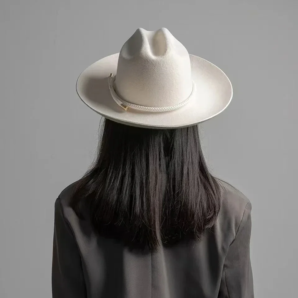 Fedora Hat Wool - 2025 New retro ins chic winter