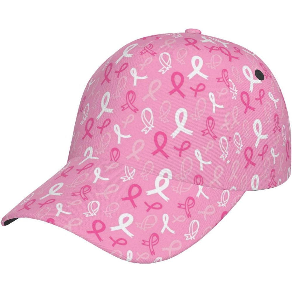 Golf Cap Dad - Pink and White Ribbon Bow Print
