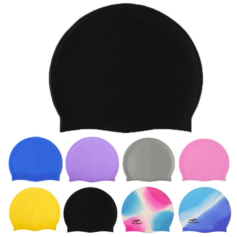 Swim Hat Silicone - Waterproof Silicone Swim Caps Women Men