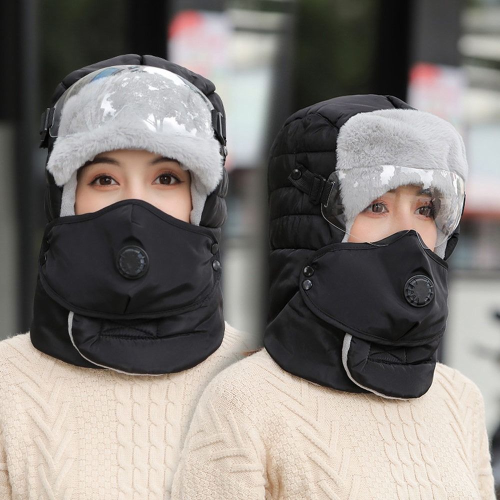 Winter Trapper Hat - Cold Protection With Anti Fog Glasses