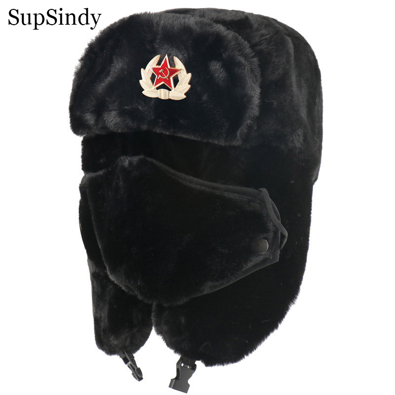Winter Trapper Hat - SupSindy Quân Đội Quân Sự Liên