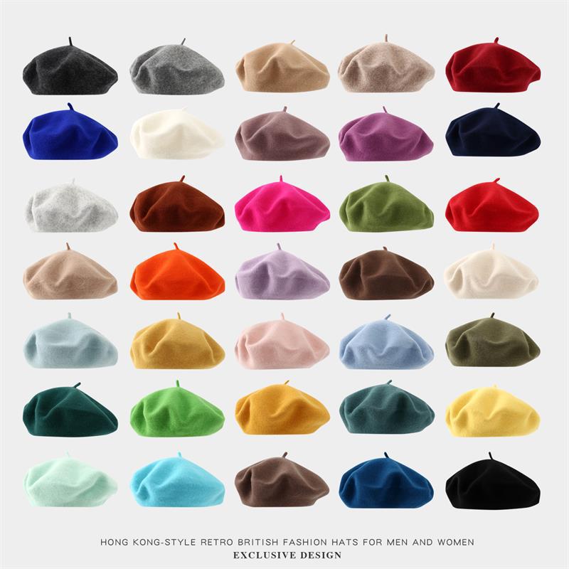 Beret French Wool - Big Size Beret Women Large Berets