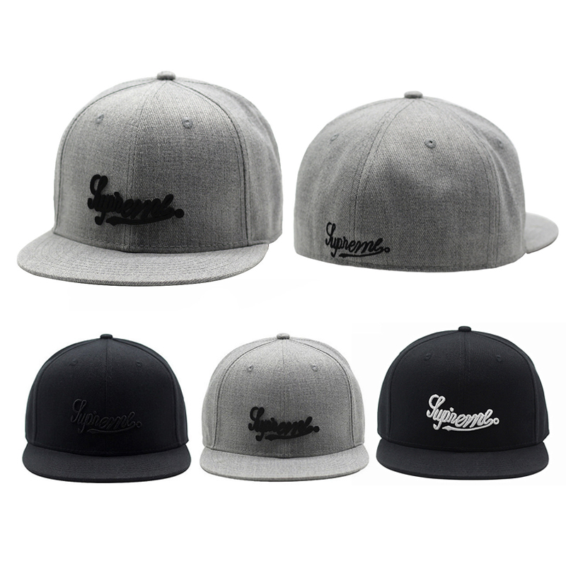 Baseball Cap Structured - Embroidered Full Closed Fitted Cap Hat