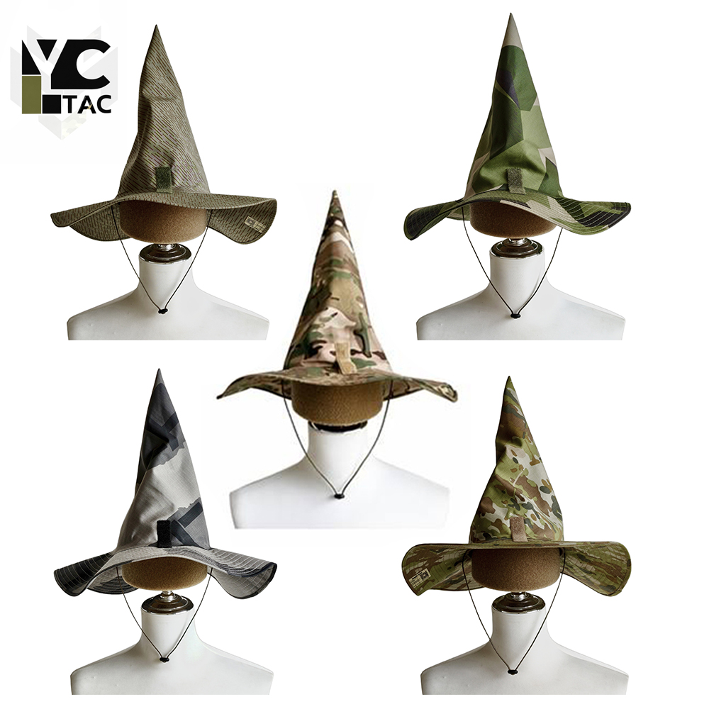 Boonie Hat Tactical - YCTAC Camo Wizard Hat Tactical Boonie