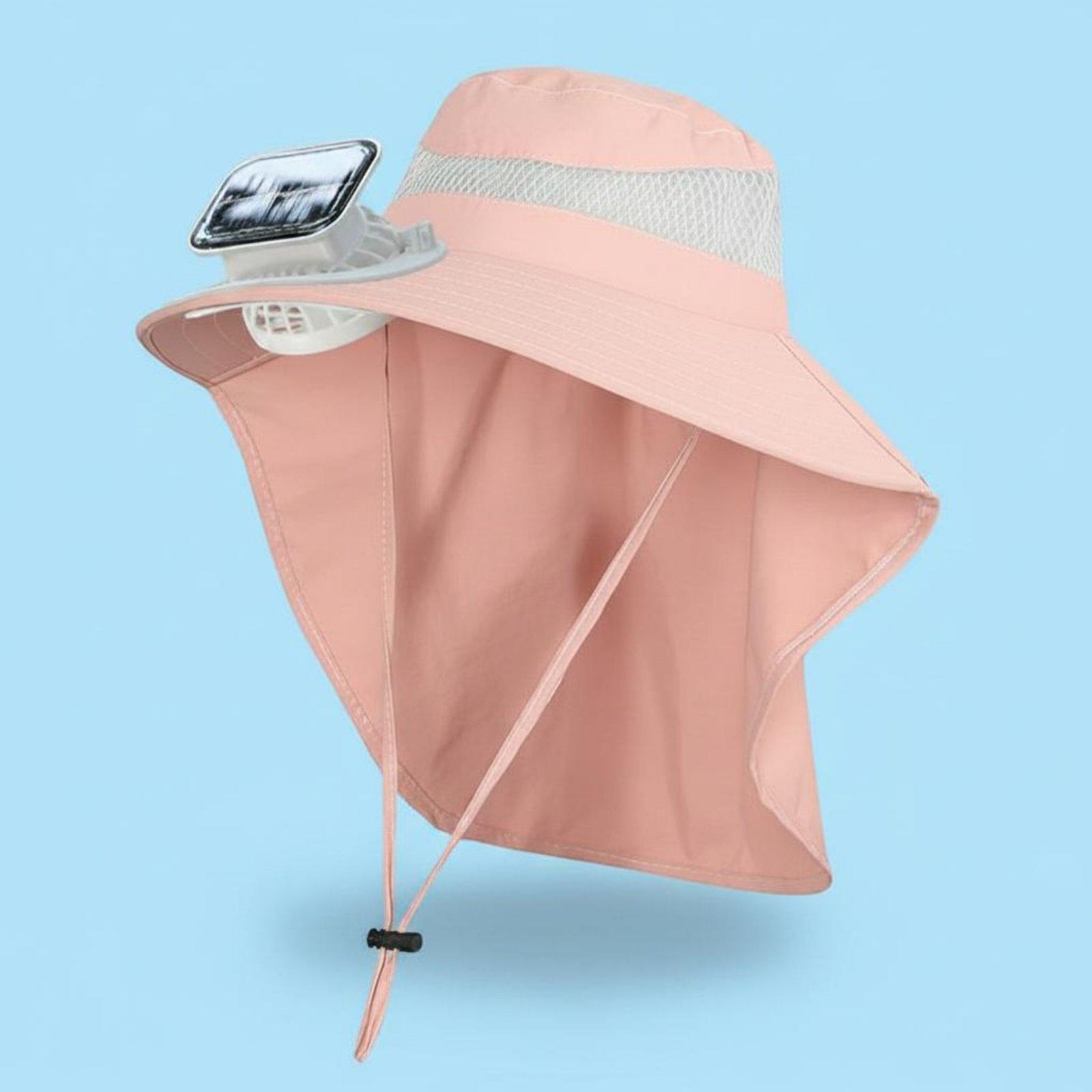Visor Sun Hat - Adjustable Children Sun Hat Solar Fan