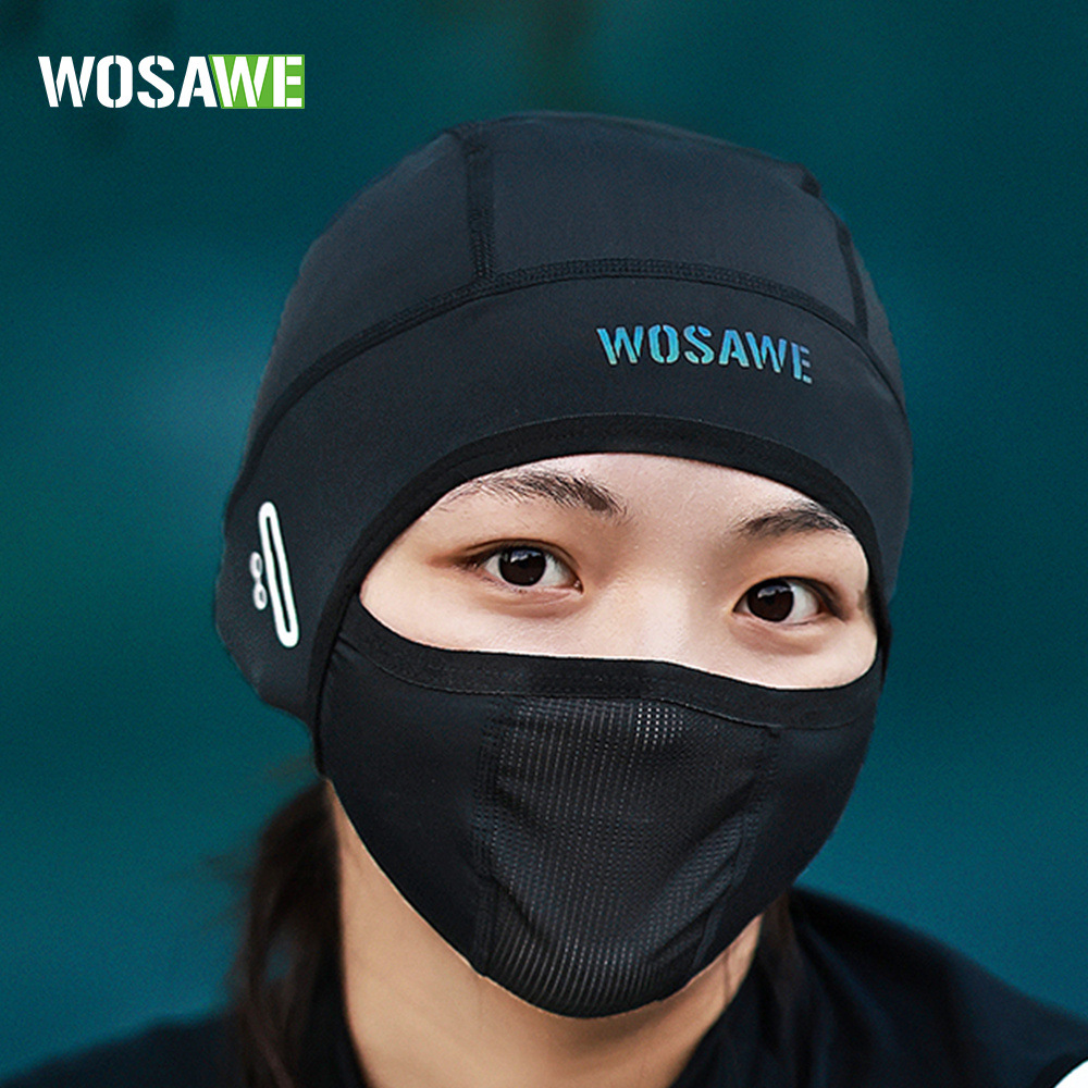 Skull Cap Helmet Liner - WOSAWE Cycling Skull Cap Balaclava Breathable