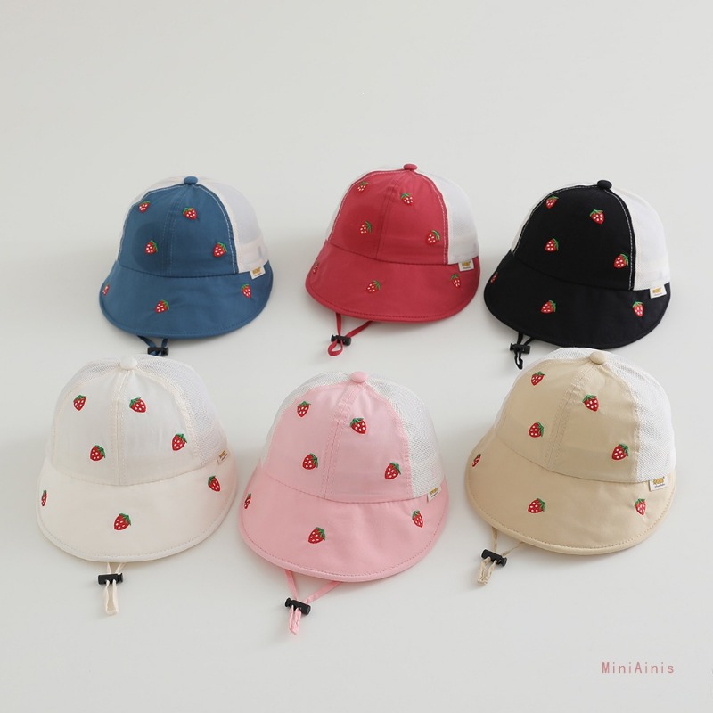 Bucket Hat Cotton - Baby Kids Summer Sun Hat 48-50cm