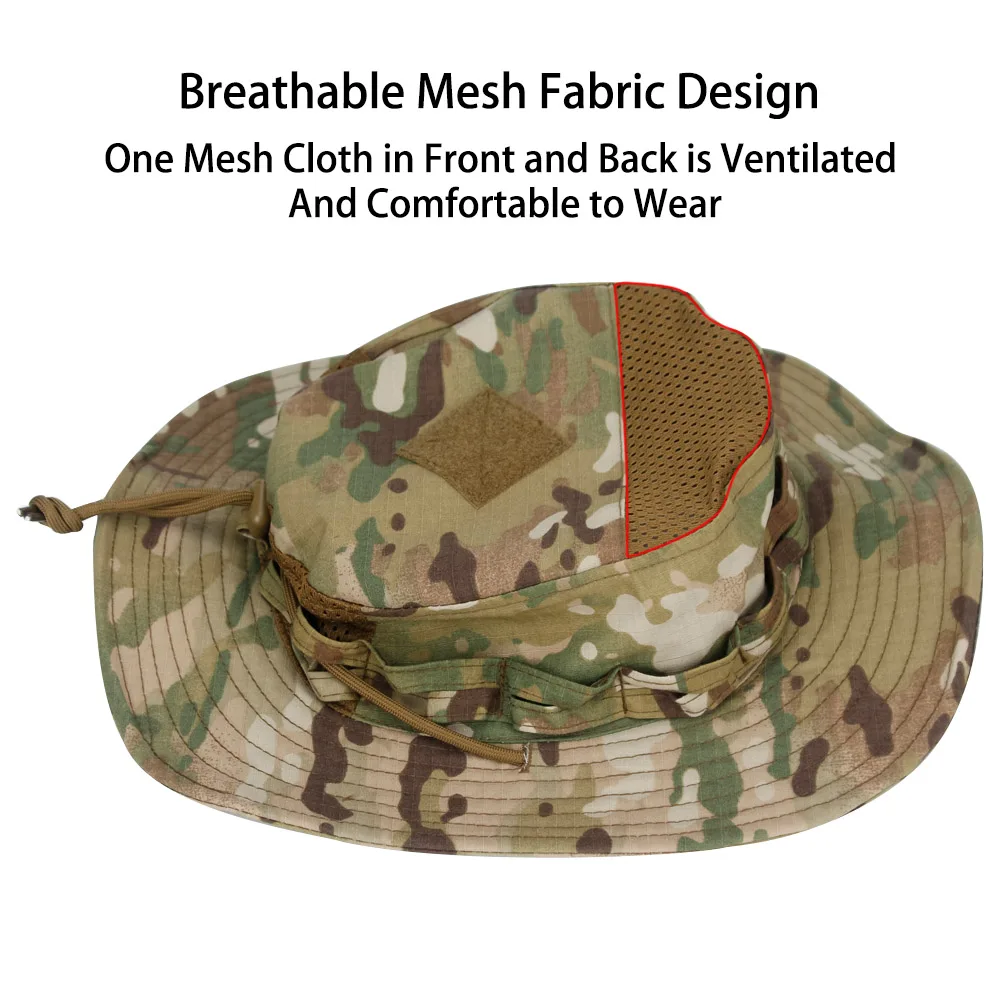 Boonie Hat Tactical - Tactical Camo Boonie Hat UPF 50+