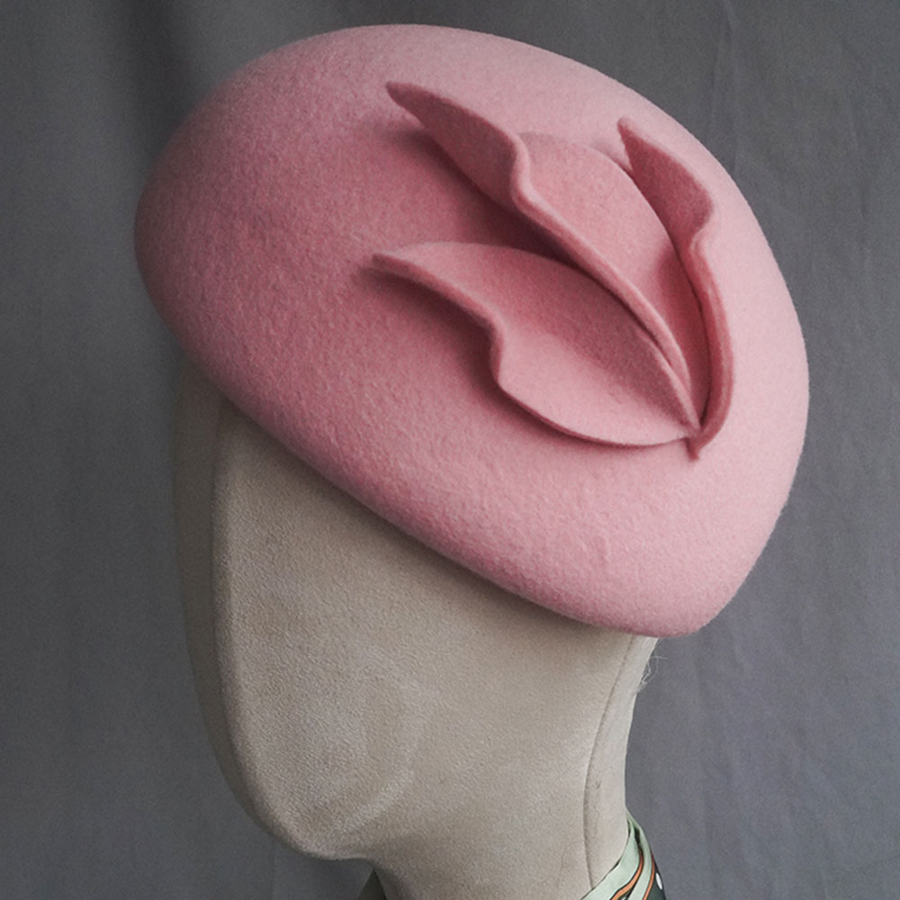 Beret French Wool - French Style Fascinator Hats Teardrop Womens