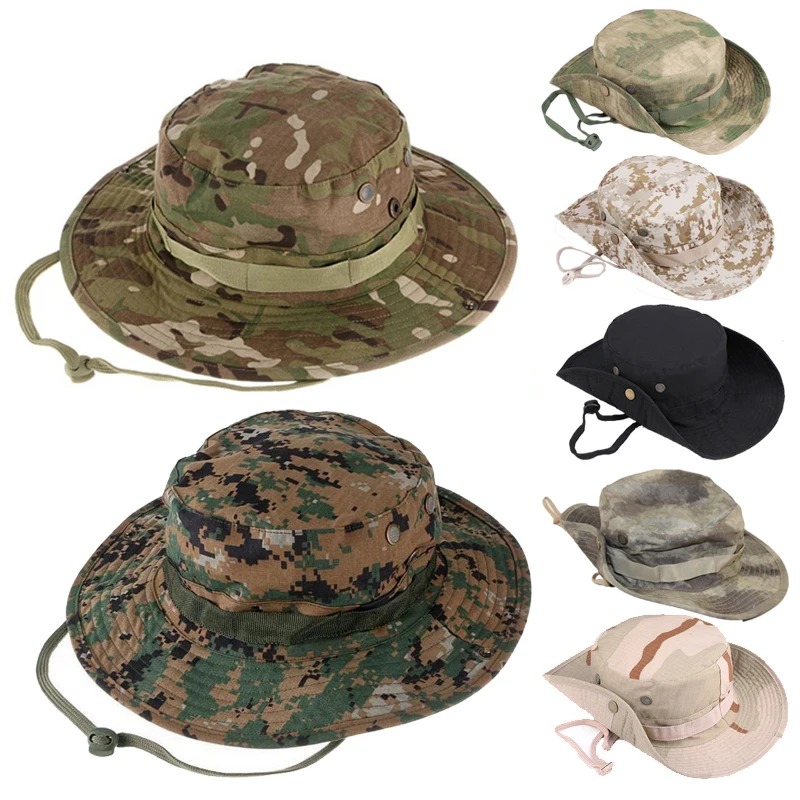 Boonie Hat Tactical - Camouflage Tactical Boonie Hats Camping Climbing