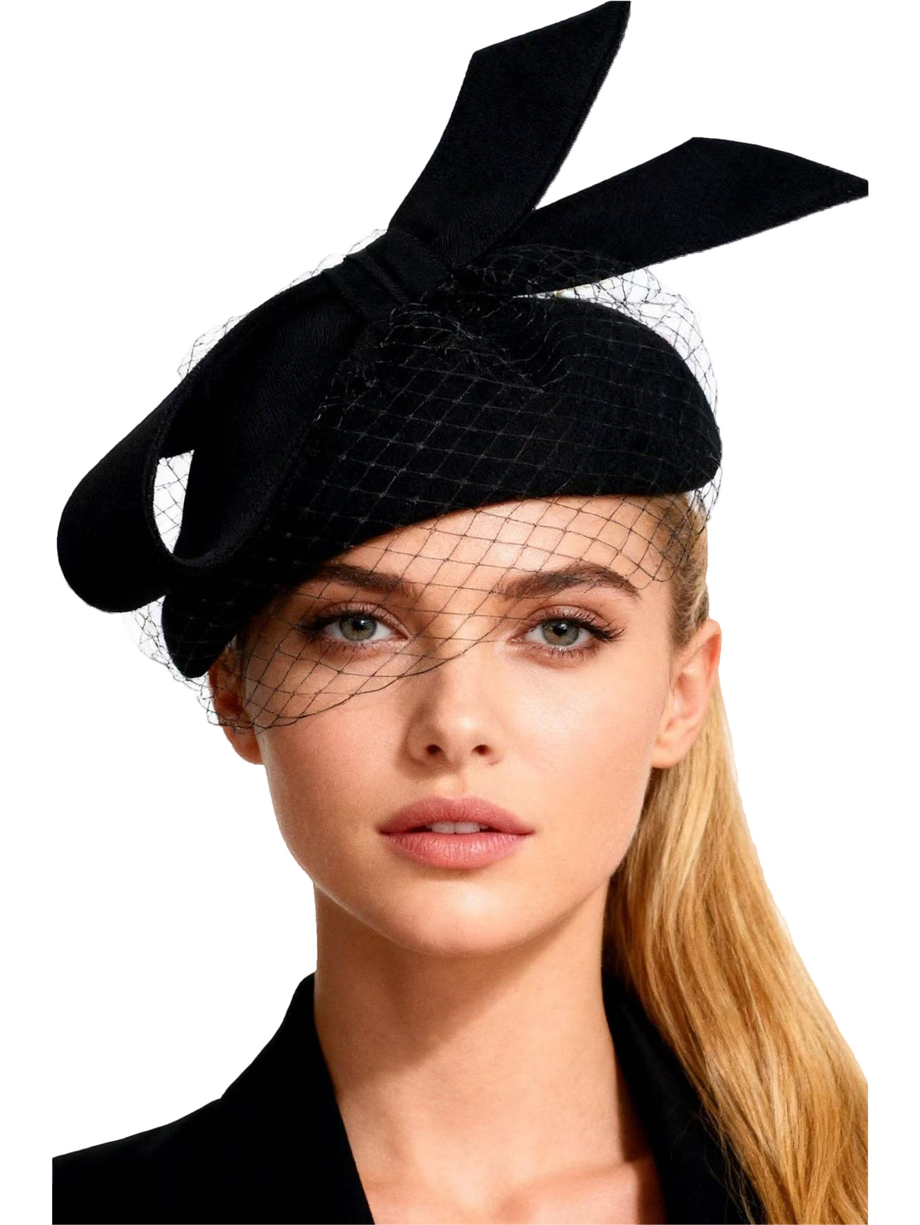Beret French Wool - French White Beret Fascinator Winter Elegant