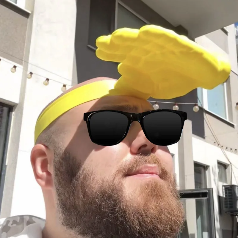 Visor Sun Hat - 1/3Pcs Novelty 3D Palm Hand Shape