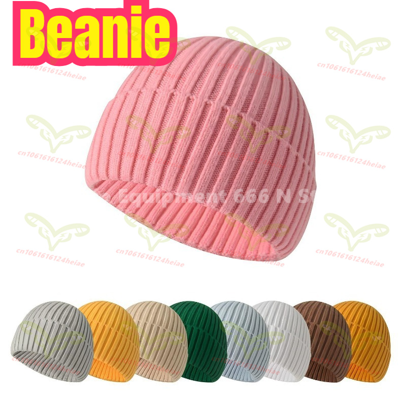 Beanie Cuffed Knit - Autumn Winter Soft Knitted Beanie Thick