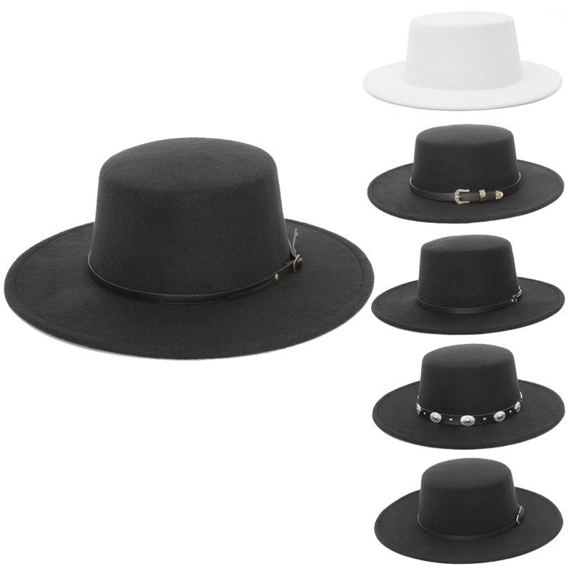 Fedora Hat Wool - Elegant Wide Brim Fedora Hat for