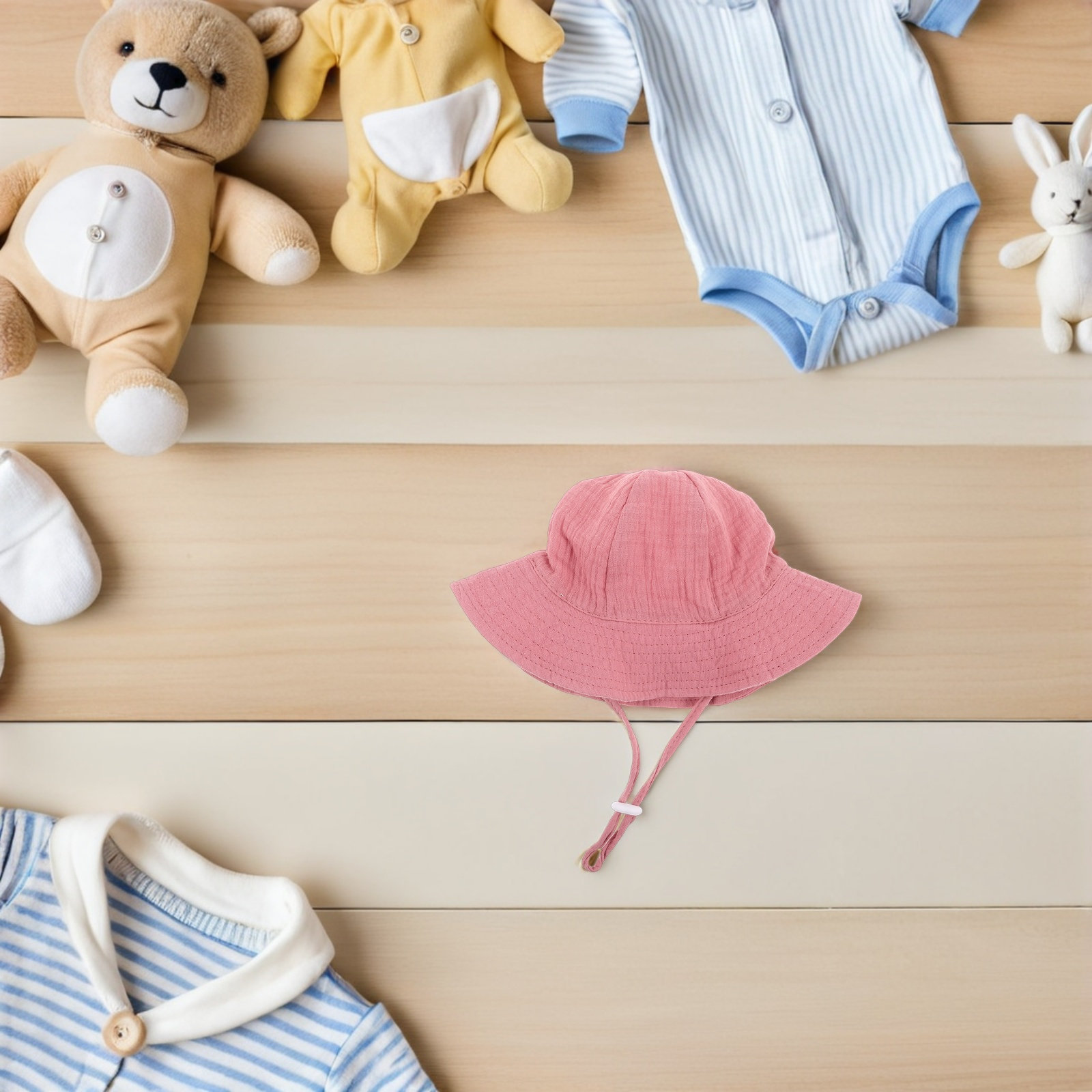 Toddler Sun Hat Cotton Bucket  - đánh giá và giá Bucket Hat Cotton