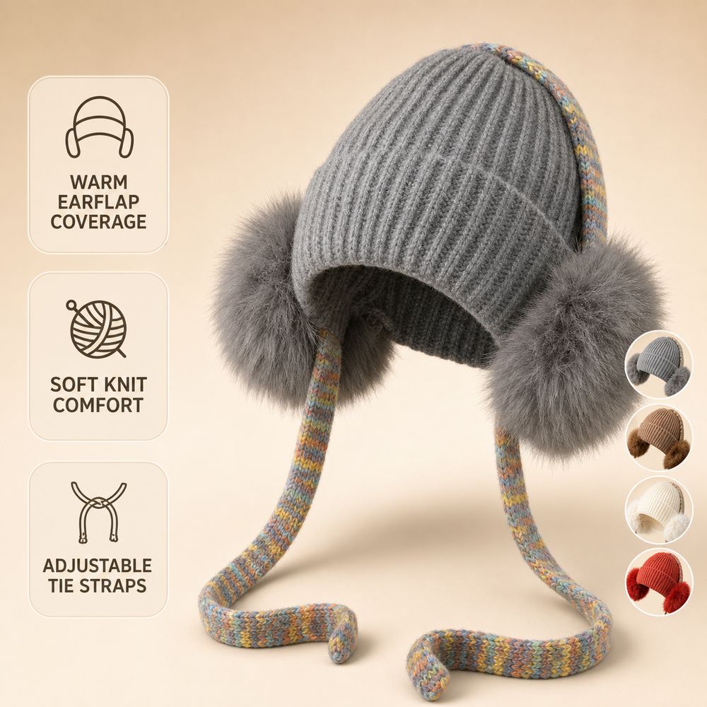 Daily Knit Ear Flap Beanie Fle - đánh giá và giá Beanie Cuffed Knit