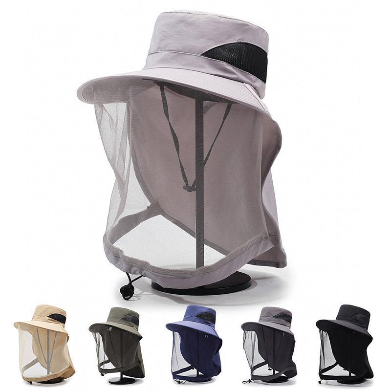 Mesh Sun Hat with Neckband and - đánh giá và giá Sun Hat Wide Brim