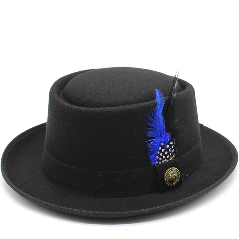 Vintage Pork Pie Hat Men Wide  - đánh giá và giá Fedora Hat Wool