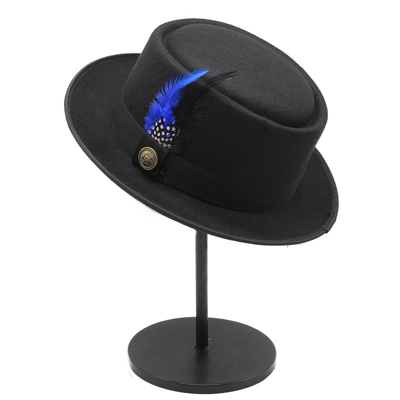 Vintage Pork Pie Hat Men Wide  - đánh giá và giá Fedora Hat Wool