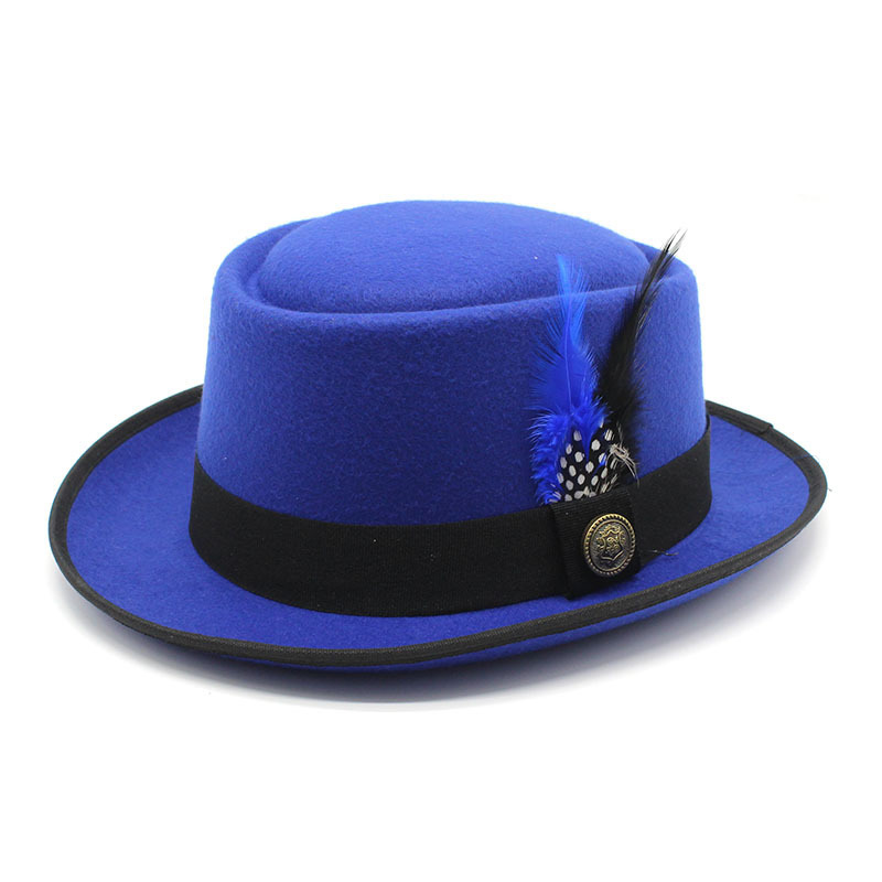 Vintage Pork Pie Hat Men Wide  - đánh giá và giá Fedora Hat Wool