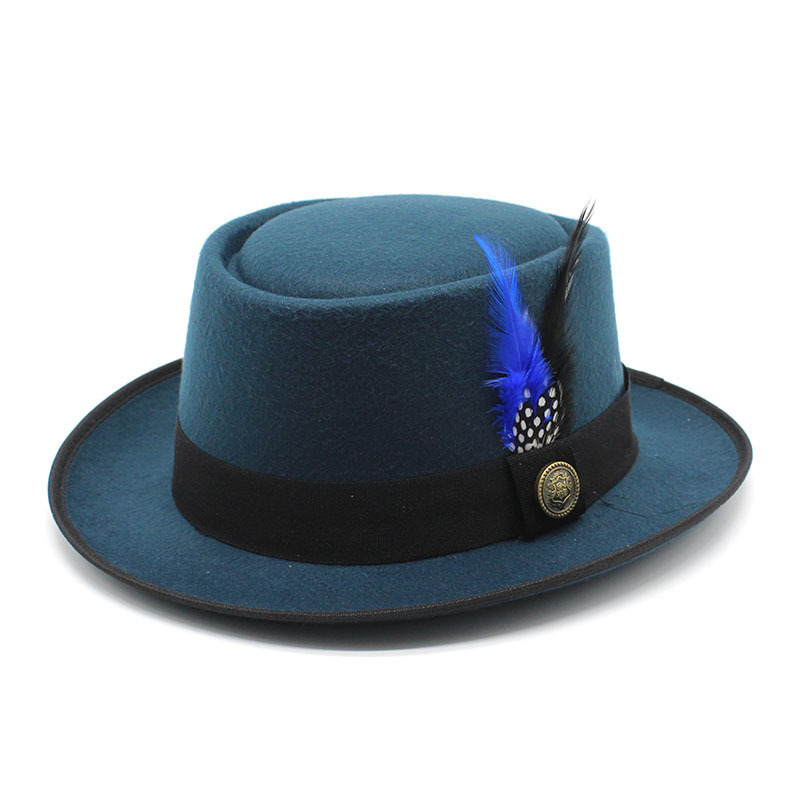 Vintage Pork Pie Hat Men Wide  - đánh giá và giá Fedora Hat Wool