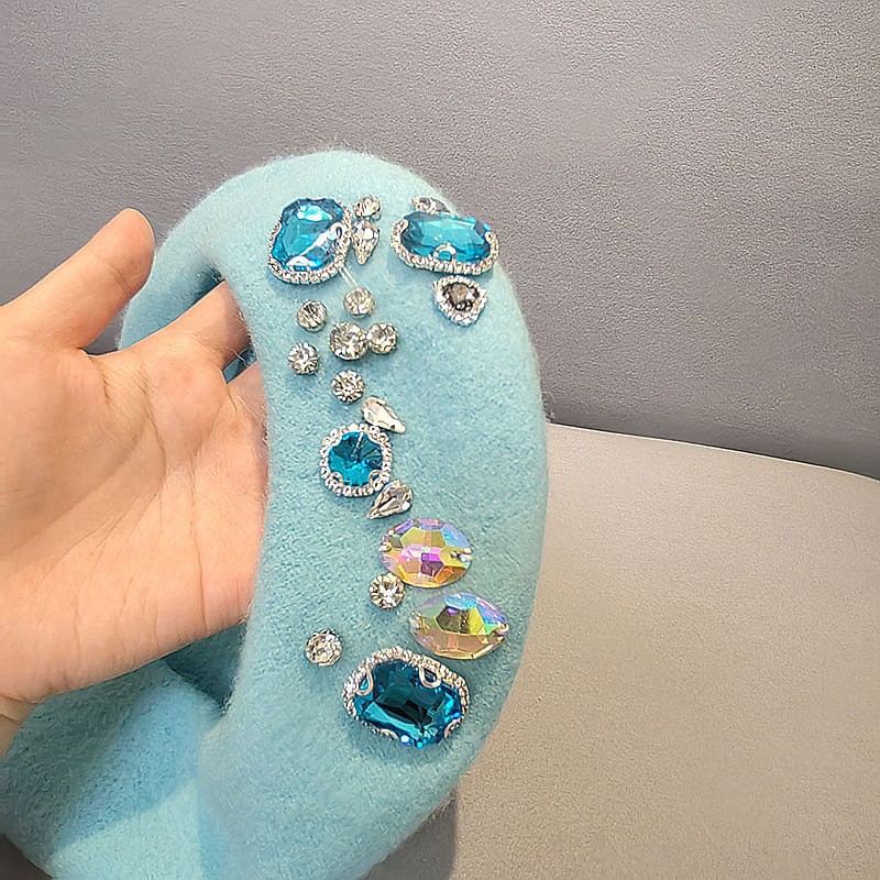 Stunning Rhinestone Wool Beret - đánh giá và giá Beret French Wool