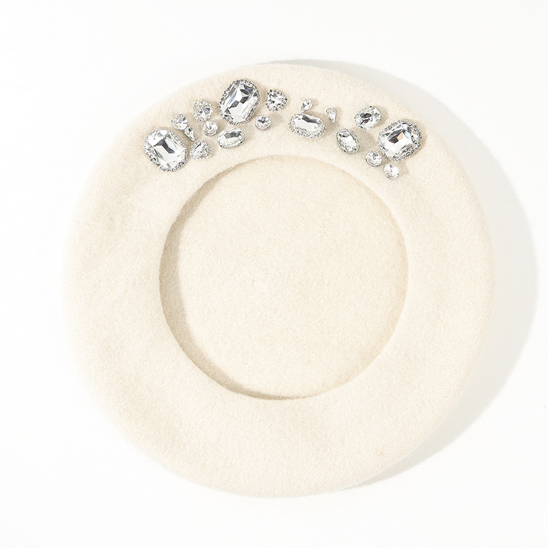 Stunning Rhinestone Wool Beret - đánh giá và giá Beret French Wool