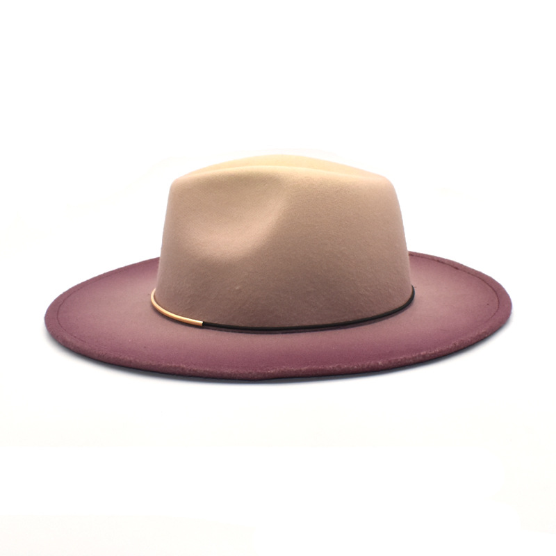 Gradient Lớn Vành Len Vintage  - đánh giá và giá Fedora Hat Wool