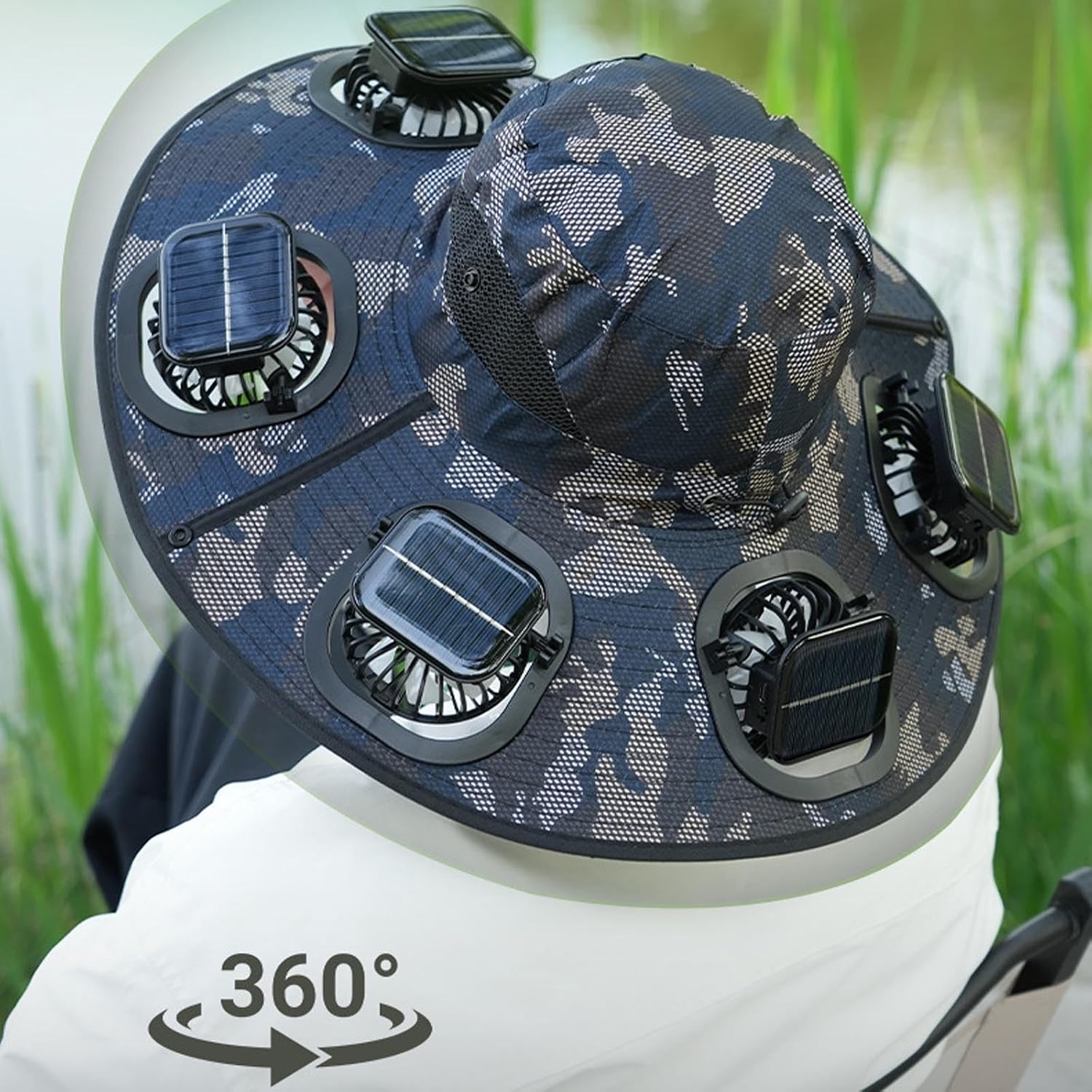 Hot 6 Fans Solar Fan Hat Breat - đánh giá và giá Sun Hat Wide Brim
