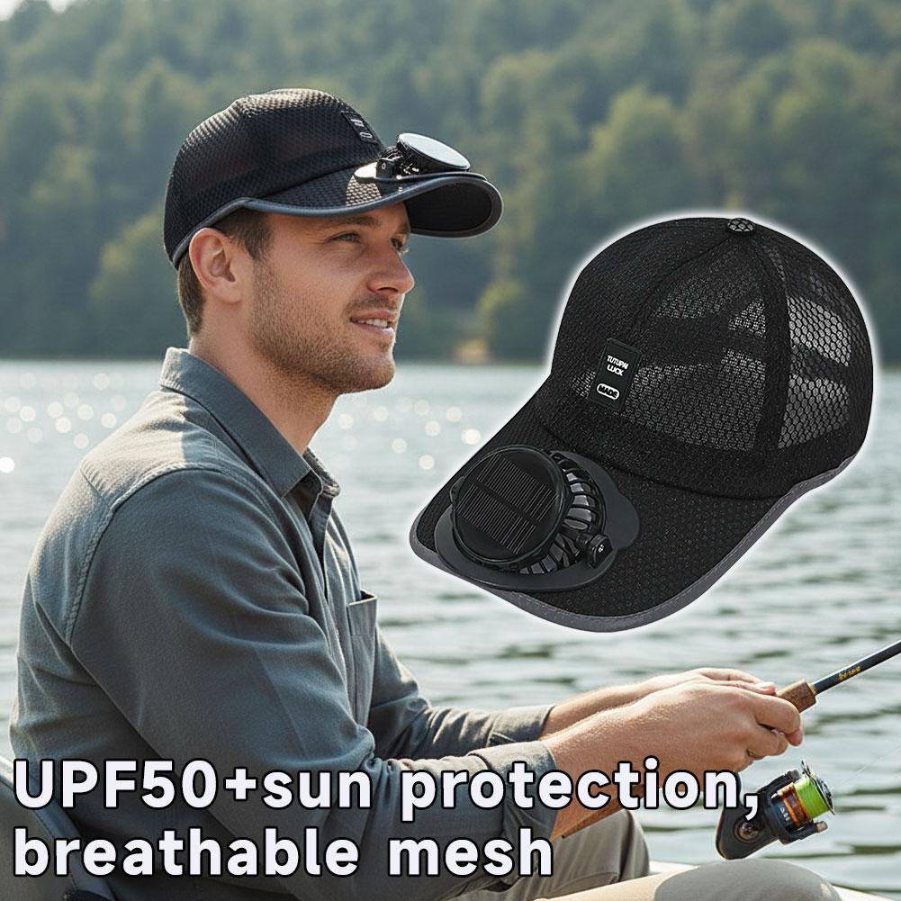 Mesh Baseball Hat With Solar P - đánh giá và giá Golf Cap Dad