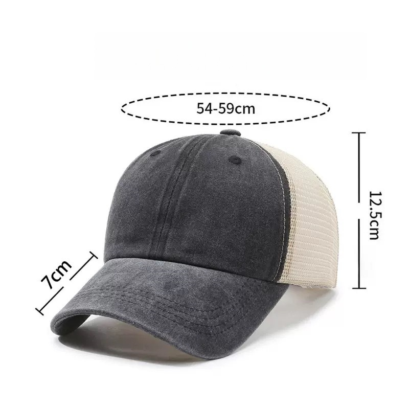 Custom Logo Washed Mesh Cap Br - đánh giá và giá Visor Sun Hat