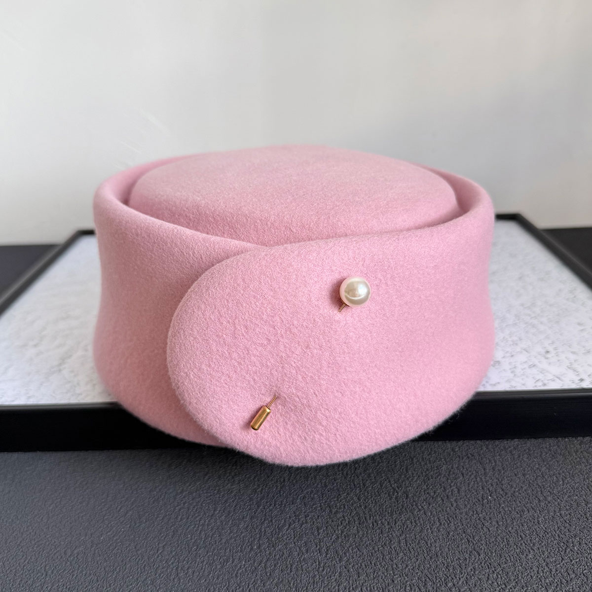 Fall Winter New 100% Pink Blac - đánh giá và giá Beret French Wool