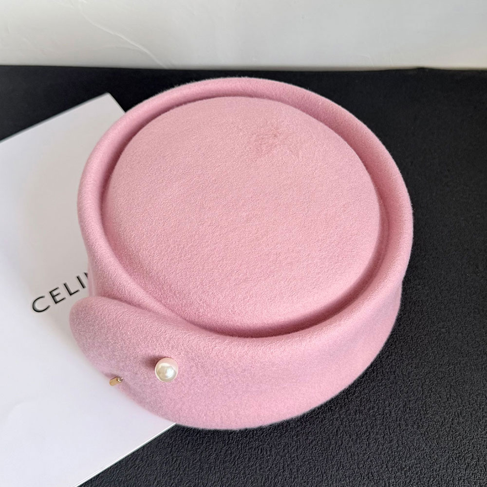 Fall Winter New 100% Pink Blac - đánh giá và giá Beret French Wool