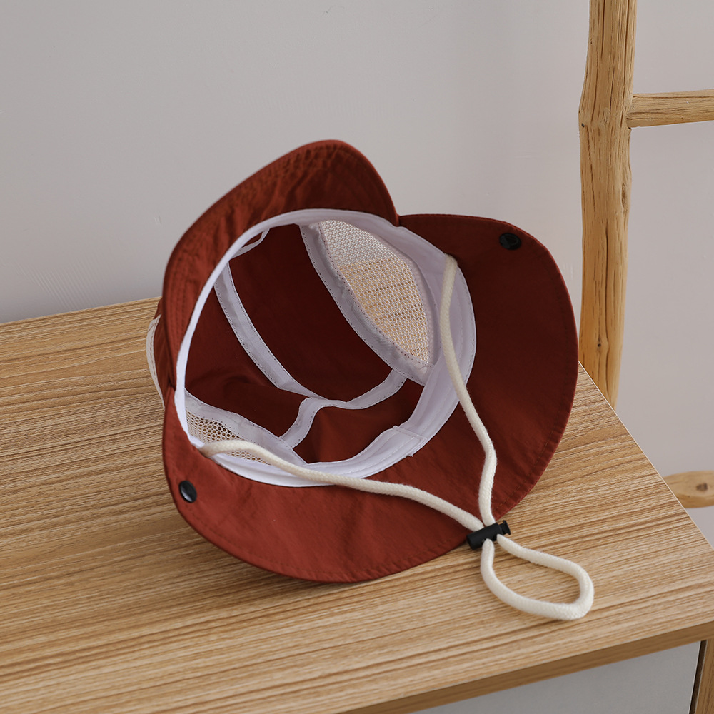 Letter Embroidered Baby Sun Ha - đánh giá và giá Bucket Hat Cotton