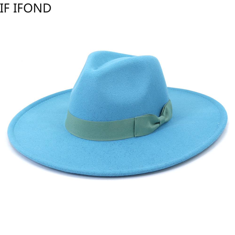 Lớn Rộng Vành Nữ Mũ 2021 Thu Đ - đánh giá và giá Fedora Hat Wool
