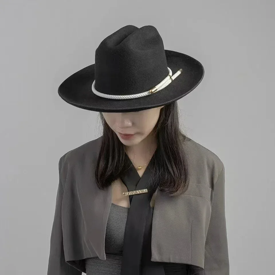 2025  New retro ins chic winte - đánh giá và giá Fedora Hat Wool