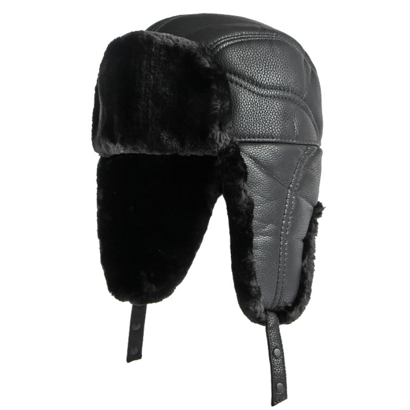 HT4002 Mới PU Da Nga Nón Dày Ấ - đánh giá và giá Trapper Hat Ear Flap