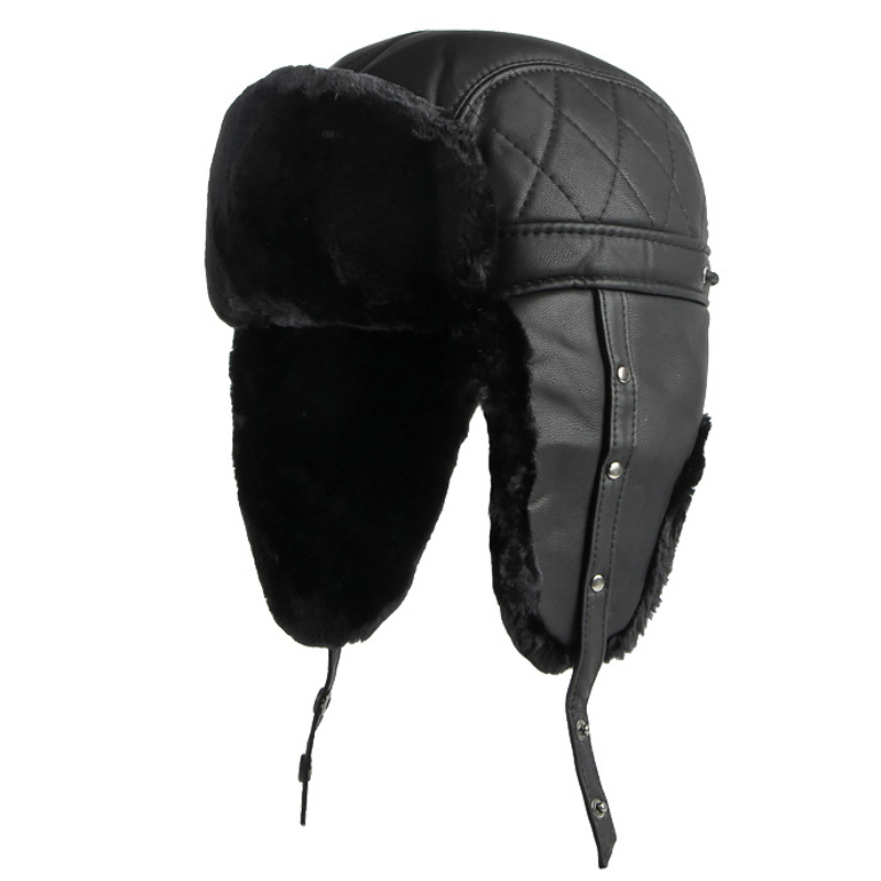 HT4002 Mới PU Da Nga Nón Dày Ấ - đánh giá và giá Trapper Hat Ear Flap
