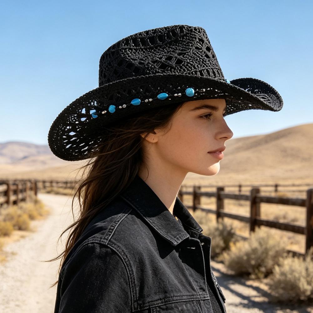 Wide Brim Cowboy Hat Western S - đánh giá và giá Cowboy Hat Straw