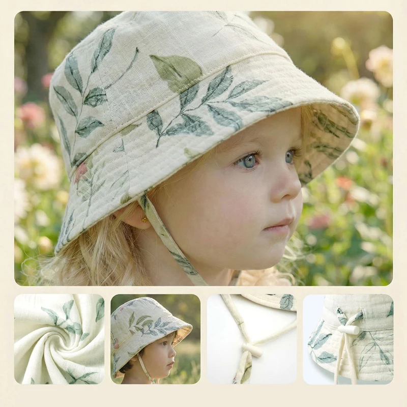 Muslin Baby Summer Hat Adjusta - đánh giá và giá Bucket Hat Cotton