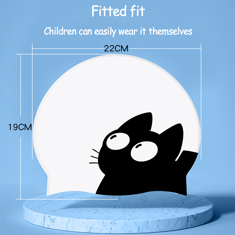 Cute Cat Swimming Cap For Long - đánh giá và giá Swim Hat Silicone